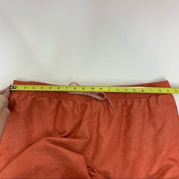 Goodfellow Mens Orange Pull On Swim Trunks With Pockets Drawstring Net Lined XL - Picture 13 of 15